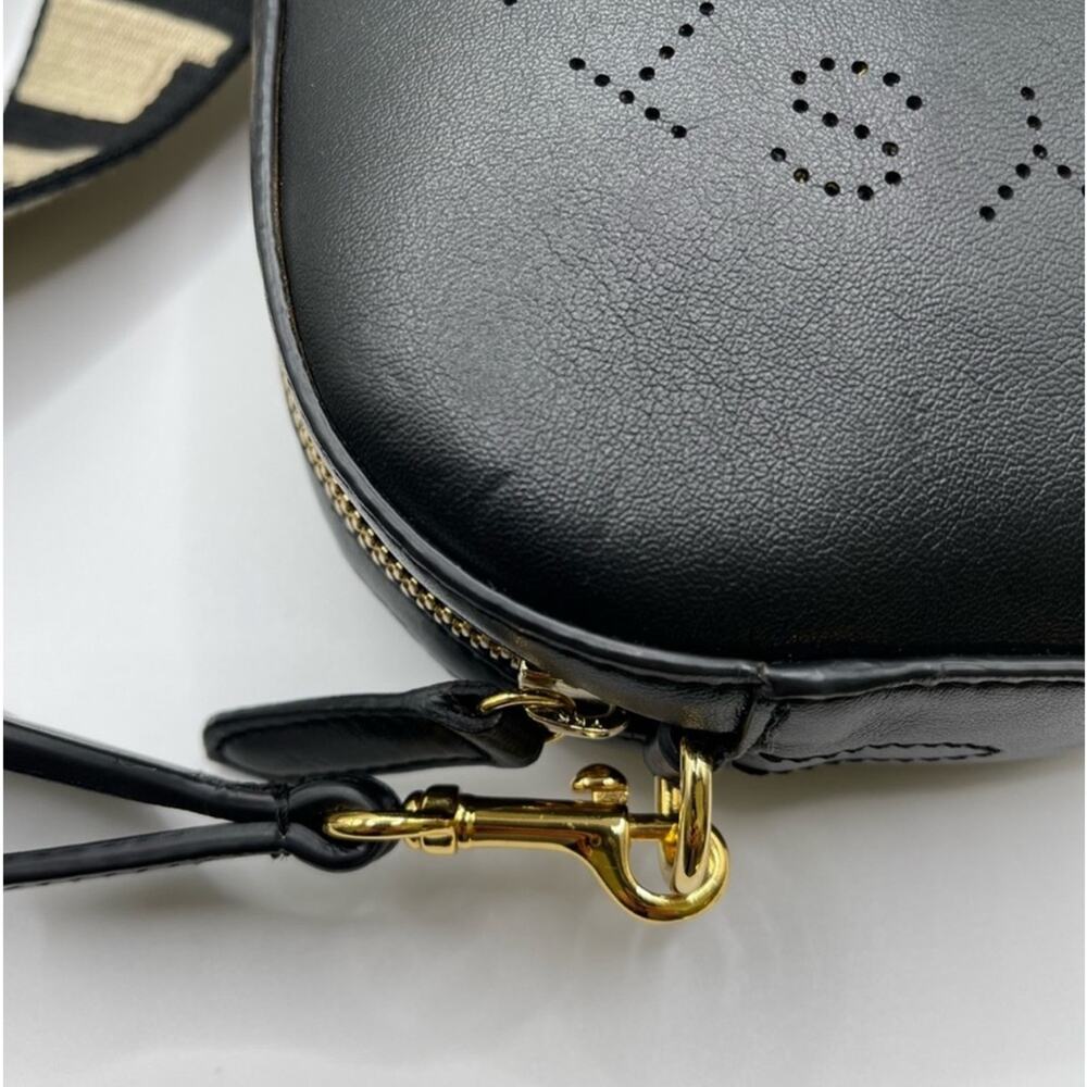 Stella McCartney Perforated Logo Crossbody Bag and Belt Bag Black W/ Tags Gift - Picture 7 of 15